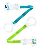 MAM I Love Daddy Double Pacifier Clip, Blue by MAM [並行輸入品]