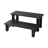 Rocking Table(ロッキングテーブル) アルミステップ 2段 74×53×17-33cm