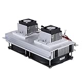 DC12Vデュアルコア熱電冷却器ペルチェ半導体冷凍冷却器冷却器USプラグ冷却システムキット 半導体冷却装置 大型冷却器 冷凍器 放熱器 伝導モジュール ダブルファ