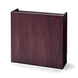 天然木のタップ＆ルーター収納 ダークブラウン