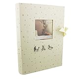 Beautiful Book Shape Ivory Baby Keepsake Box with Photo Cover by Haysom Interiors by Haysom Interior