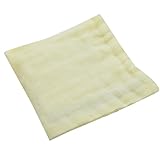 Domybest　ガーゼハンカチ　ベビー　6重ガーゼ　30 X 30cm　タオル　柔らかい　ベビーハンカチ　赤ちゃん　沐浴 授乳 出産お祝い (イエロー)