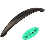 Cosmas ® 6003 – 128orbオイルはブロンズモダンキャビネットハードウェアハンドルプル – 5 "インチ( 128 mm )穴中心 – 20パック