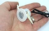Micro MiniダウンライトLED器具( 110 – 240 VAC – 1.25 "直径 – 1ワットホワイトLEDダウンライト、ホーム、キャビネット、タスク照明