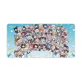 VTUBER ホロライブ10 マウスパッド プレミアム デスクマット デスクパット 仕事 ゲーム オフィス ホーム用 マウスパッド 大型キーボードパッド 30x60cm