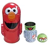 Sesame Street Elmoレッドカラーポップオフトップコインバンク