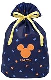 インディゴ Disney ミッキー ミツマル ラッピング袋 ギフトバッグ3L フォーユー ネイビー DG954