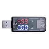 USB充電器DC 3.2-10V 0-3A LED電流電圧メータ電圧メータ電流計
