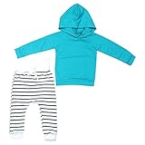 Domybest ベビー服　男の子　子供服　トップスとロングパンツ　二点セットアップ　コットン　1-3歳　長袖　帽子付き　春夏秋 新生児　幼児　赤ちゃん (70)