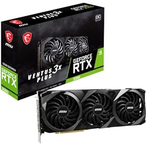 MSI GeForce RTX 3080 VENTUS 3X PLUS 12G OC LHR グラフィックスボード VD8008 ブラック