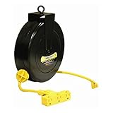 Reelcraft LD2030-163-9 Spring Driven Cord Reel with 30-Feet of 16/3 Cord and Triple Outlet [並行輸入品]
