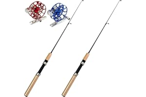 UNIQOCK 2本セット 釣り竿 55cm フライリール付き コンパクトロッド 振り出しロッド 穴釣り ワカサギ サビキ 小物 短い 小型 ショート ロッド 釣竿 子供 キャンプ 釣り 竿