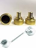 4 Piece Viega Supply Adapter Combo Kit - (2) Viega 46414 Pureflow Zero Lead Brass PEX Crimp Supply A