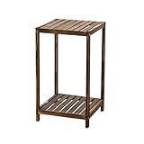 LXLA- 屋内花のポットスタンド木製ヴィンテージポットプラントラックフロアスタンディングリビングルームプランターディスプレイシェルフ盆栽クロロフィルタム (色 : 木の色, サイズ さいず : 35
