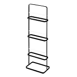 スリッパラック スリム 玄関収納 スリッパ収納 タワー型 スリッパスタンド スリッパホルダー ブラック 黒