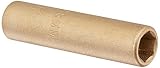 Ampco Safety Tools DW-1/4D8MM Socket, Deep Well, Non-Sparking, Non-Magnetic, Corrosion Resistant, 1/