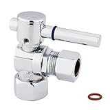 Kingston Brass CC44401DL Concord Decorative Quarter Turn Valve with 1/2-Inch IPS Inlet and 1/2-Inch 