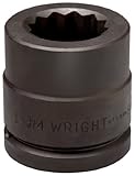 Wright Tool 84738 2-3/8-Inch 12 Point Impact Socket with 1-1/2-Inch Drive by Wright Tool