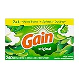 Gain Dryer Sheets, Original, 240 Count by GAIN