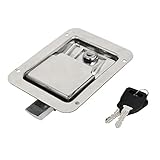 uxcell スラムラッチロック ステンレス鋼製 シルバートーン 150mmx108mmx44mm