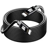 USB C - Cケーブル 15フィート、240W 4K60HZ USB Type C GEN2x2 (データ usb3.2)、USB 3.2/ USB4.0からのType Cビデオ出力 Xreal MacBook Pro iPad Pro iPhone 15 Pro Galaxy S22 ポータブルモニター用 高速充電&同期