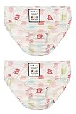 【あるこんたるこん】 ナチュラル コットン ベビー キッズ ジュニア パンツ リリー 女の子 ショーツ ２枚セット (100)