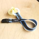 StudioPOPPO　グログランリボンのおしゃぶりクリップ（ブルー/ブラウン）