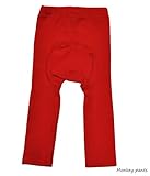 ストレッチ モンキーパンツ 伸縮性抜群スリムパンツ 80cm レッド