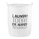 ttnight Laundry Hamperバケット、ポータブルキャンバスストレージ服バッグ子供寝室おもちゃオーガナイザーバスケット
