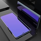 Xiaomi Redmi S2電話ケースメタル、Xiaomi Redmi S2ケーススタンド、SevenPandaフリップミラー高級透明ケースカバー携帯電話ケーススマートスリープ/ウェイク機能キラキラ