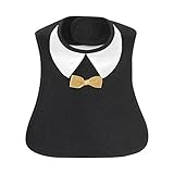 (チャックル) chuckle *ティノティノ*蝶ネクタイ風スタイ【よだれかけ・ビブ】 ブラック サイズなし P8542-00-01