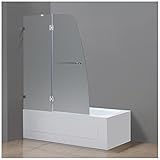 Aston tdr982 F-48 – 6 Soleil 48 " wide x高さ58インチフレームレスHinged Tubドアwith Fro、 TDR982F-SS-48-6 1
