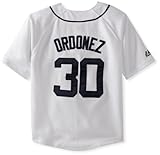 MLB Detroit Tigers Ordonezボタンダウンジャージー名&番号Boys ' 10/12