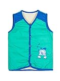 PANCY 子供服 秋冬 防寒ベスト 袖なしジャケット 裏起毛 男の子 女の子 犬柄 多色(150cm,グリーン)