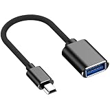 Mini USB→USB A 変換 アダプター OTG アダプター Mini USB to USB A変換アダプター（オス→メス）高速転送 性能安定 ブラック 互換MP3 MP4 タブレット カーオーディオ Uディスク カードリーダー ゲームコントローラなど