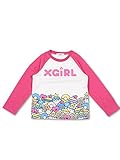 (エックスガール ステージス) X-girl Stages ﾛｺﾞ＆ｽｲｰﾂ 長袖ﾍﾞｰｽﾎﾞｰﾙTｼｬﾂ 90cm ピンク