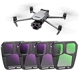 NEEWER Mavic 3 Pro NDフィルターセット コンパチブル DJI Mavic 3 Pro/Pro Cine 4パック スナップオンデザイン ND16/ND32/ND64/PL 偏光ニュートラルデンシティフィルター 超薄型フレーム マルチコーティング HD光学ガラス