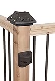 Fusion Solar Post Cap & Step Light Fencing Set (Bronze, 6 Piece Set) [並行輸入品]
