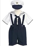 Lito マリンセーラーサスペンダーセット 帽子付 (18-24ヶ月)