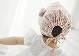 ベビー 帽子 新生児 45cm 赤ちゃん 帽子 かわいい ポンポン付き 男の子 女の子 ぼうし コットン 肌触り良い UVカット 日よけ 帽子 あごひも ハット 退院 出産祝い お宮参り プレゼント 