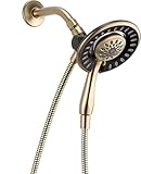Delta 58065-CZ In2ition 4-Setting Two-in-One Handshower Showerhead, Champagne Bronze [並行輸入品]