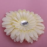 【ノーブランド品】マーガレット ヘアピン (淡黄色い)