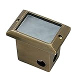 Best Quality Lighting LV58AB Finished Outdoor Step Light with Clear Glass Shade, Bronze [並行輸入品]