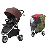 【セット買い】 アップリカ ベビーカー Smooove AC (スムーヴ) ストライドブラウンプラスBR + 純正レインカバー
