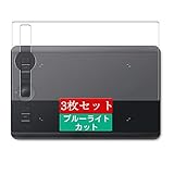 3枚 Sukix ブルーライトカット フィルム 、 ワコム ペンタブレット Wacom Intuos Pro Sサイズ PTH-460，K1D 向けの 液晶保護フィルム ブルーライトカットフィルム シート シール 保護フィルム（非 ガラスフィルム 強化ガラス ガラス ）