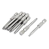 T15ヒント1/4インチ六角シャンク50ミリメートル長いトルクスドライバービット10個入り