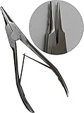 Bow Opening Stainless Steel Notched Needle Nose Plier With Double Spring Action by ToolUSA