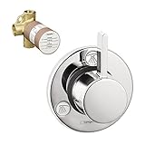 Hansgrohe k04232 – 15984 CR S Trio / Quattroトリムwith 2 Way切替弁rough-in