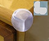 【赤ちゃん の ケガ防止】「透明 コーナーカバー 8個セット + 貼りやすいオリジナル両面テープ付き」テーブル 机の角 コーナーガード