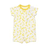 ampersand(アンパサンド) バナナ柄ロンパス　イエロー　80cm